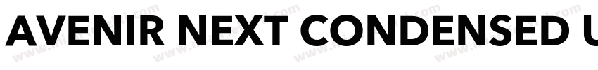 AVENIR NEXT CONDENSED UPPER Case字体转换